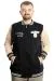Big Size Mens College Coat Ceket 23631 Black-Beige