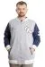 Big Size Mens College Coat Zipper Ceket 23633 Grey Melange