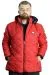 Big Size Mens Hooded Coat quilted 23636 Kırmızı