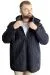 Big Size Mens Hooded Coat quilted 23639 Navy Blue