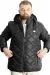 Big Size Mens Coat Hooded quilted 23641 Black