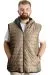 Big Size Mens Vest Kopşonlu quilted 23703 Khaki