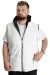 Big Size Mens Vest Kopşonlu quilted 23706 Ecru