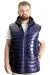Big Size Mens Vest Kopşonlu quilted 23706 Indigo