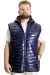 Big Size Mens Vest Kopşonlu quilted 23707 Indigo