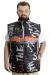 Big Size Mens Vest quilted dog collar 23708 Black
