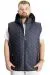 Big Size Mens Vest Hooded quilted 23710 Light Navy Blue
