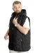 Big Size Mens Vest Hooded quilted 23710 Black Grey