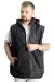 Big Size Mens Vest Hooded quilted 23710 Black