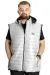 Big Size Mens Vest Hooded quilted 23711 Grey