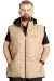 Big Size Mens Vest Hooded quilted 23711 Brown