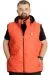 Big Size Mens Vest Hooded quilted 23711 Oranj