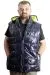 Big Size Mens quilted Vest Hooded 23713 Indigo