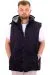 Big Size Mens quilted Vest Hooded 23713 Black