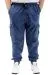 Big Size Mens Denim Jogger Cargo with pocket TORONTO 23917 Blue