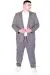 Big Size Mens Suit Zara Tintin Basic 24020 Dark Grey