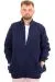 Big Size Mens Knitted Pattern Cardigan Rail 24210 Navy Blue