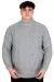 Big Size Mens Sweater Half Turtleneck INFINITY 24212 Grey