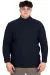Big Size Mens Sweater Half Turtleneck INFINITY 24212 Navy Blue