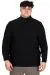 Big Size Mens Sweater Half Turtleneck INFINITY 24212 Black