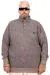 Plus Size Mens Sweatshirt 24440 LIGHT COFFEE