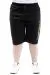 Big Size Mens Capri Short CALIFORNIA 24503 Black