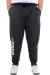 Big Size Mens Sweatpants Interlock WORD 24519 AntraMelange