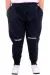 Big Size Mens Sweatpants Three yarn thick 24520 Navy Blue