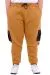 Big Size Mens Sweatpants Three yarn thick inside with chardonnay DIVISION 24521 Camel