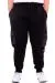 Big Size Mens Sweatpants Three yarn thick inside with chardonnay DIVISION 24521 Black