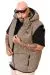 Plus Size Mens Vest 25713 LIGHT COFFEE