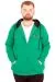 Büyük Beden Erkek Kapüşonlu Fermuarlı Sweatshirt U25803 Benetton
