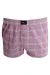 Big Size Mens Boxer Desenli Poplin 6348 Black-Kırmızı