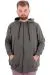 Big Size Mens Sweatshirt Hooded Zipper Recycle B24547 Khaki
