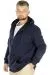 Büyük Beden Erkek Sweatshirt Zippered Recycle B20533 Lacivert LACIVERT