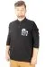Erkek Sweat Polo Recycle Selanik Losangeles B20420 Siyah SIYAH