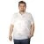 Big Size Men's T-Shirt Polo Palm Desing Su 19430 White
