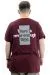 Büyük Beden Baskılı Erkek T-Shirt Bisiklet Yaka TIME U24036 Mürdüm MURDUM