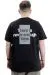 Büyük Beden Baskılı Erkek T-Shirt Bisiklet Yaka TIME U24036 Siyah SIYAH