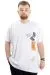 Büyük Beden Erkek Baskılı T-Shirt Bisiklet Yaka ROCK TIMES U24037 Beyaz BEYAZ