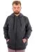 Büyük Beden Erkek Sweat Zippered Basic 20543 Antramelanj ANTRASIT