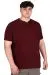 Big Size Mens Henley T-shirt Waffle U20036 Burgundy