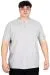 Big Size Mens Henley T-shirt Waffle U20036 Grey
