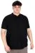 Big Size Mens Henley T-shirt Waffle U20036 Black