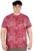 Büyük Beden Erkek T-Shirt Bisiklet Yaka Aşındırma Baskı U20037 Bordo BORDO