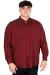 Big Size Mens long arm shirt with pocket OXFORD U20367 Plum