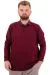 Big Tall Mens Polo Sweatshirt Collar Velvet substitute 20440 Plum