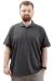 Big Size Mens T-Shirt Polo with pocket Classic 20550 AntraMelange