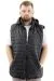 Big Size Mens Quilted Hooded Vest 22600 Black