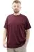 Big Size Mens T-Shirt Crew Neck INTERLOK 23162 Plum